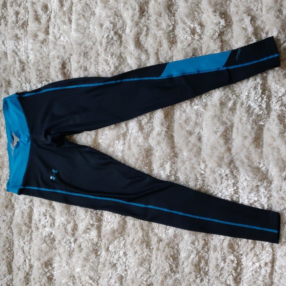 Euc Under Armour Colorblock Compression Leggings - image 2
